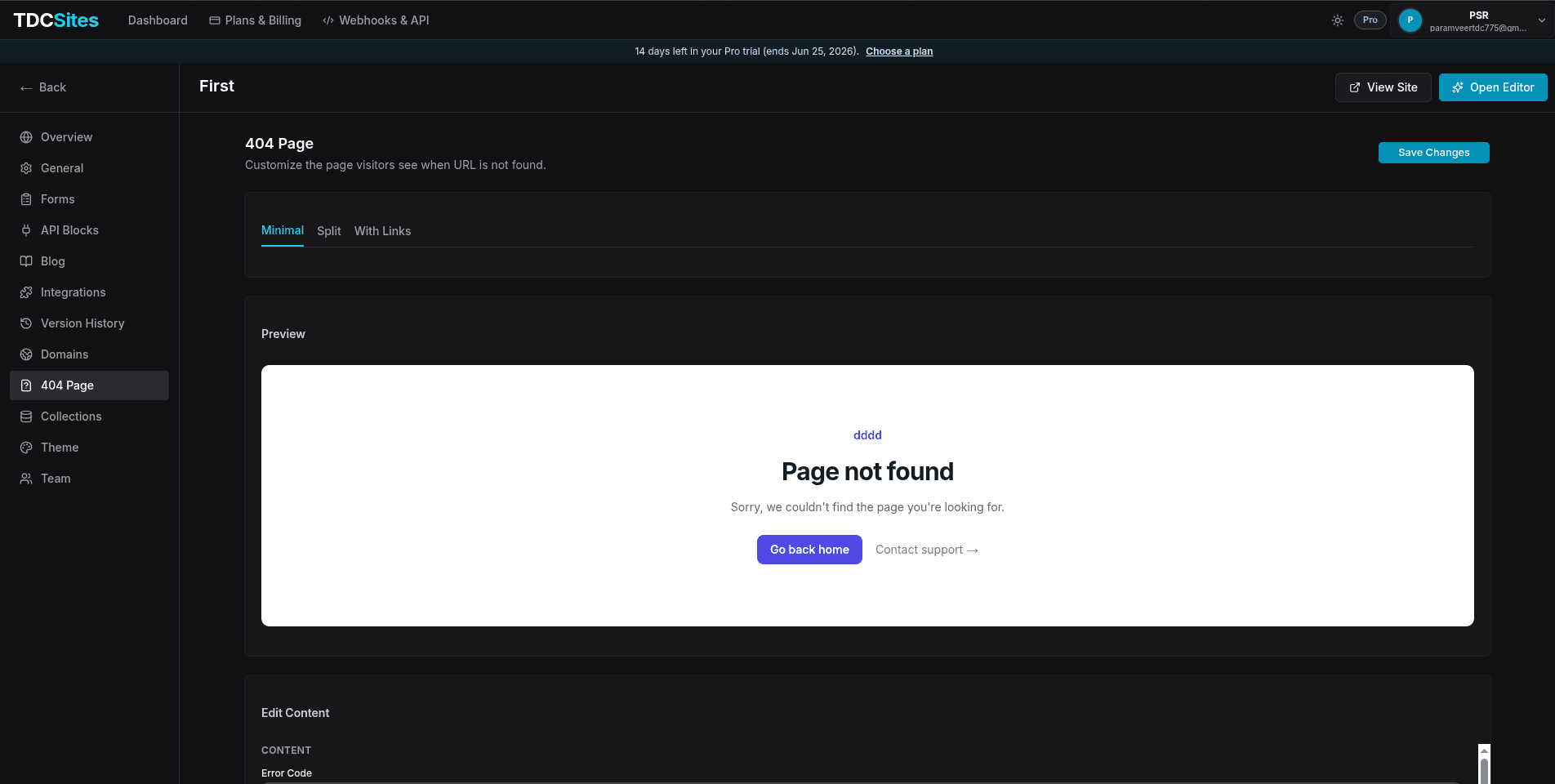404 Page Manager