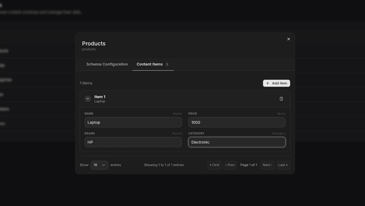 Managing Collection Items